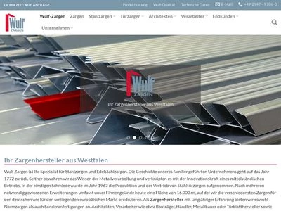 Website von Wulf Handelsgesellschaft mbH