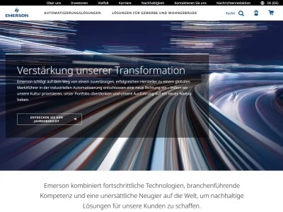 Website von Emerson Process Management GmbH & Co. OHG