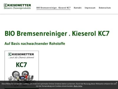 Website von Kiesewetter GmbH
