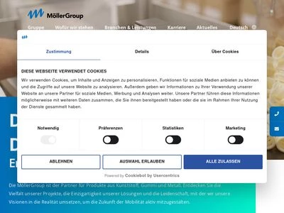 Website von MöllerGroup GmbH