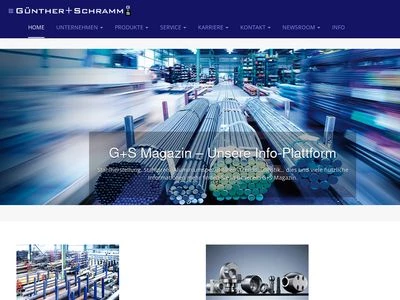 Website von Günther + Schramm GmbH