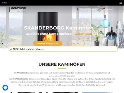 Website von Skanderborg Produktions- und Vertriebs GmbH