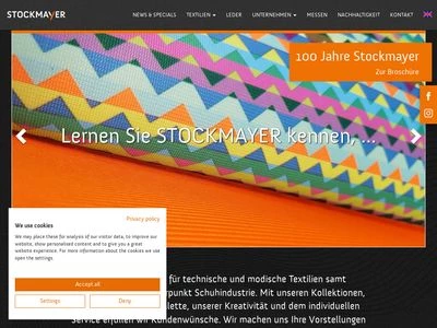 Website von Otto Stockmayer + Sohn GmbH