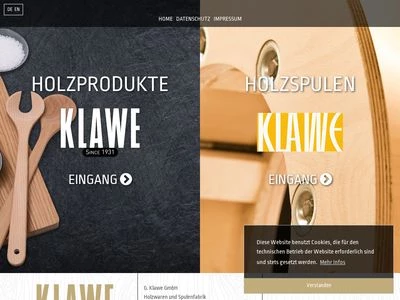 Website von G. Klawe GmbH