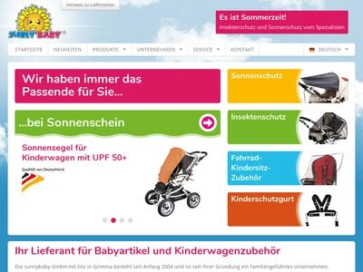 Website von sunnybaby GmbH