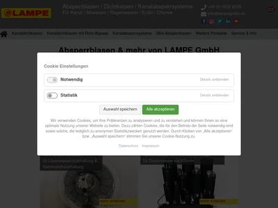 Website von Lampe GmbH