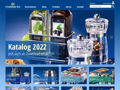 Website von Contacto Bander GmbH