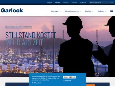 Website von Garlock GmbH