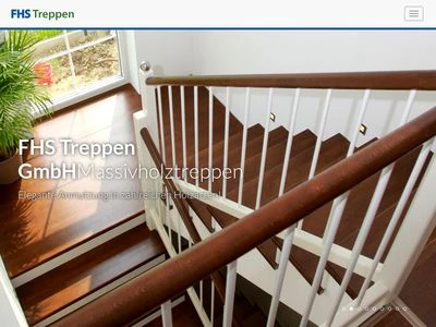 Website von FHS Treppen GmbH