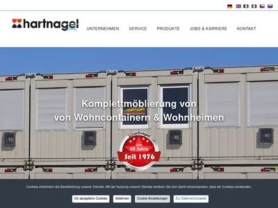Website von Hartnagel Handels GmbH