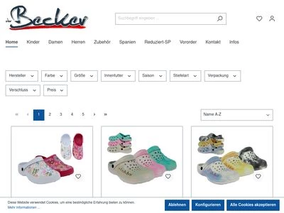Website von Import-Grosshandel - Becker GmbH