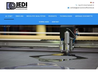 Website von Jedi Kunststofftechnik GmbH