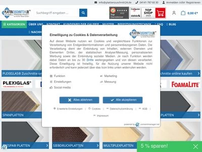 Website von Nordic Panel GmbH