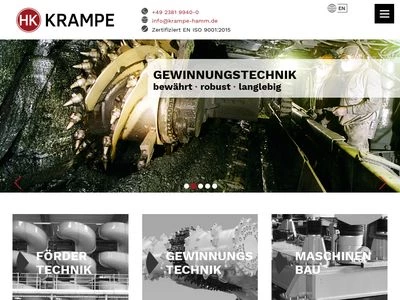 Website von Krampe GmbH & Co. KG