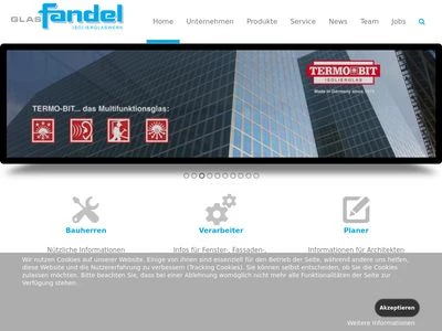 Website von Glas Fandel GmbH
