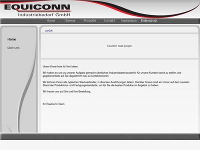 Website von EquiConn Industriebedarf GmbH