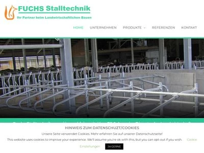 Website von Fuchs Stalltechnik GmbH & Co. KG