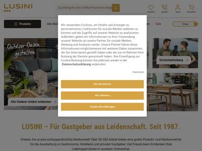 Website von LUSINI Deutschland GmbH