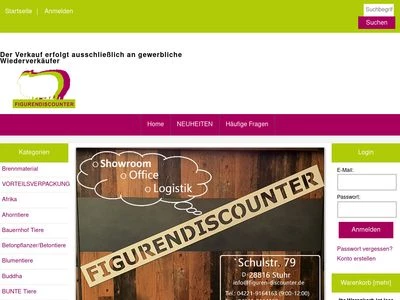 Website von Figurendiscounter GmbH & Co. KG