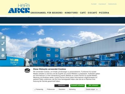 Website von Hefe ARCK GmbH