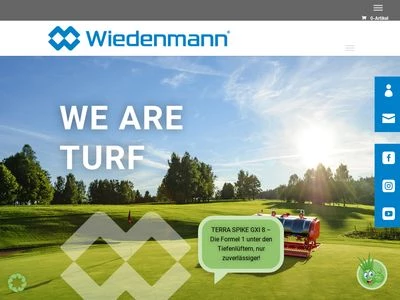 Website von Wiedenmann GmbH