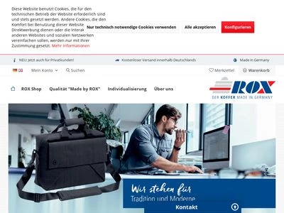 Website von ROX Hamann GmbH