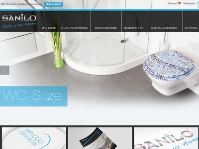 Website von SANILO GmbH