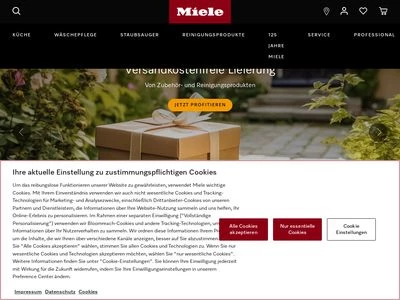 Website von Miele & Cie. KG