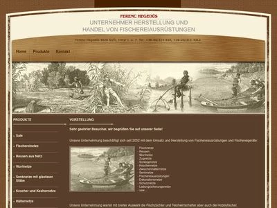 Website von Ferenc Hegedüs