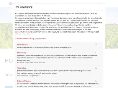 Website von HORSCH Maschinen GmbH