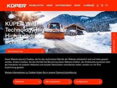 Website von Küper GmbH & Co. KG