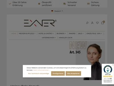 Website von Exner Fashion GmbH