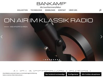 Website von BANKAMP-Leuchten GmbH & Co.KG 