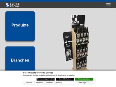Website von Seitel Display GmbH