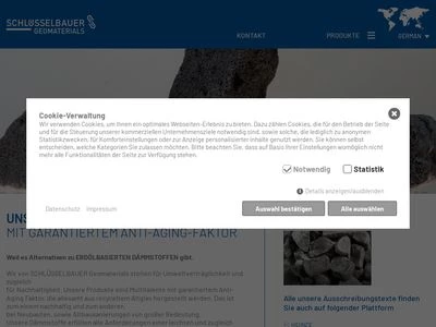 Website von GEOCELL Schaumglas GmbH