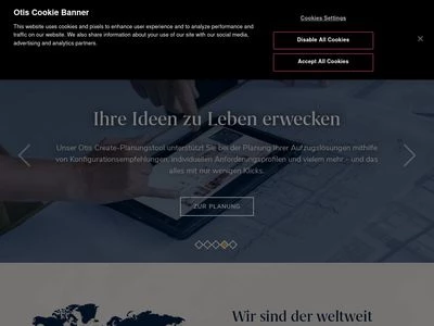 Website von OTIS GmbH & Co. OHG