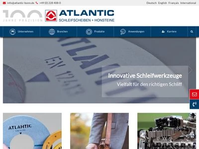 Website von Atlantic GmbH