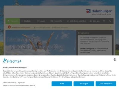 Website von Halmburger GmbH