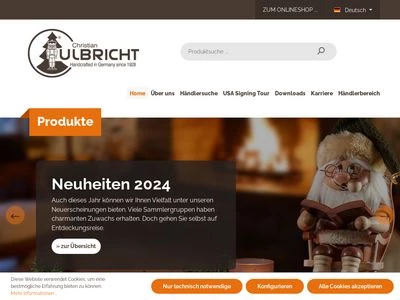 Website von CHRISTIAN ULBRICHT GmbH & Co. KG