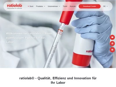 Website von ratiolab GmbH