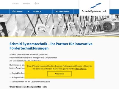 Website von Schmid Systemtechnik GmbH