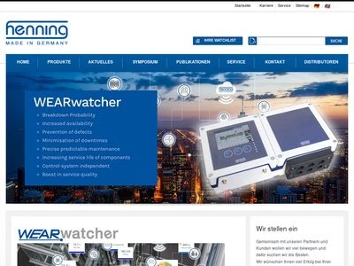 Website von Henning GmbH & Co. KG