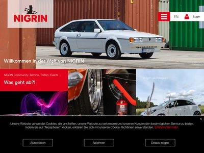 Website von Nigrin - Inter-Union Technohandel GmbH