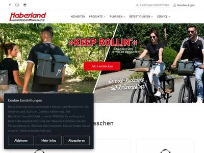 Website von Haberland GmbH