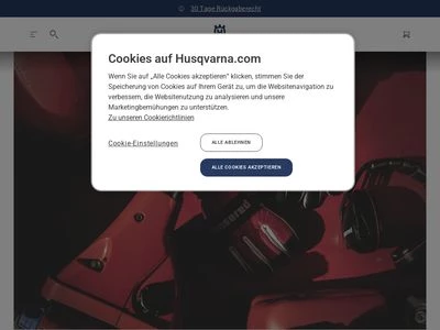 Website von Husqvarna Austria GmbH