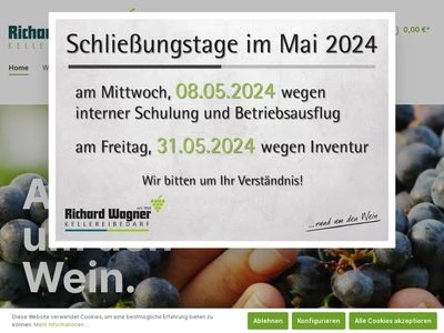 Website von Richard Wagner GmbH + Co. KG
