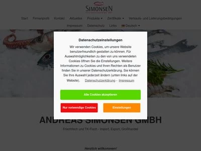 Website von Andreas Simonsen GmbH