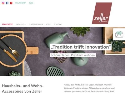 Website von Zeller Present Handels GmbH