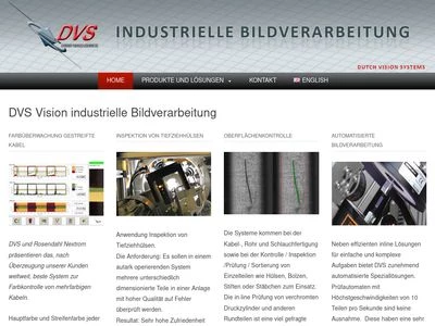 Website von Dutch Vision Systems GmbH