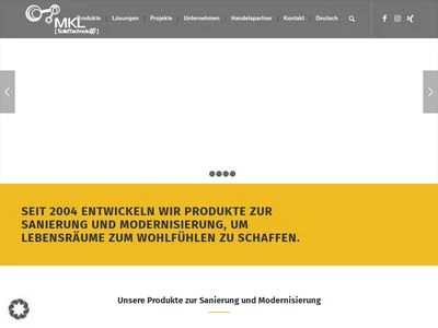 Website von MKL SolidTechnology GmbH